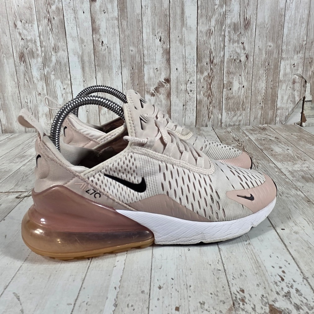 Nike Air Max 270 Womens Barely Rose Pink Black Running Shoes AH6789-604 Size 6.5